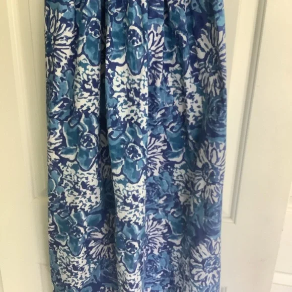 Fitzroy & Willa Blue/White Floral Print Maxi Dress Cotton Sleeveless
… - Picture 8 of 11